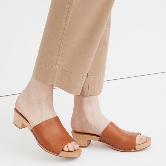 Madewell The Evelyn Slide Clogs - Size 9 - Brown/Tan - Picture 2 of 15
